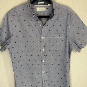 Hawker Rye Slim Stretch‎ men's  short sleeve button down shirt Hawker Rye